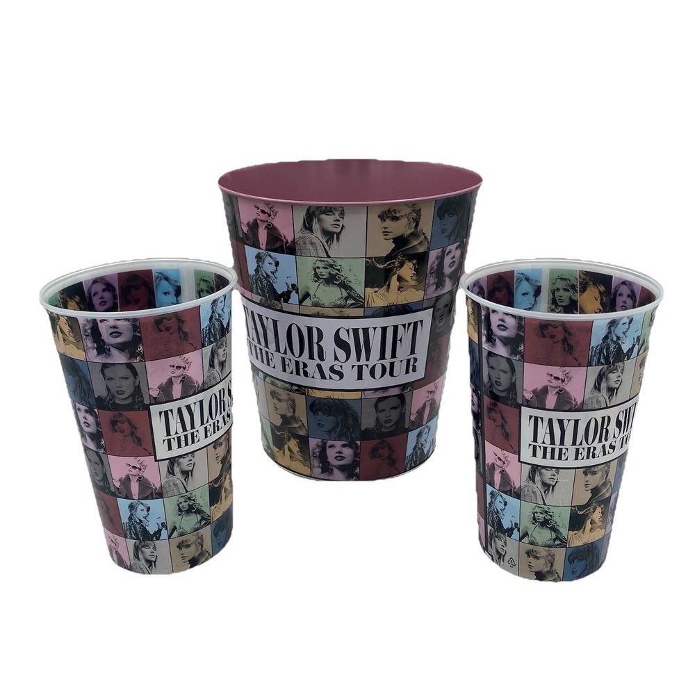 Taylor Swift The Eras Tour Movie Popcorn Bucket Pink, 2 Large Cups AMC Exclusive